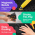 Magnetic Drawing Board for Toddlers & Kids - Toddler Doodle & Sketch Toys, Includes Magnet Stylus Pen and Beads for