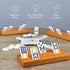 Set 4 Queensell Domino Holders for Mexican Train - Domino Trays of - Mexican Train Accessories - Domino Racks from