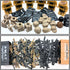 Military Weapon Pack Army Accessories Kits Toys Include Camouflage Guns Shields E.O.D Suits for Army Soldiers Weapons Equipment Gear Set Compatible with Major Minifigure Building Block Toy (200+pcs)
