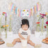LINLULU 1st Wild flower High Chair Banner - Girls WildOne Birthday Decoration, Floral Theme Highchair Banner, Our