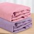 Pro Goleem Muslin Changing Pad Cover for Girls, Soft Breathable Fitted Cotton, 2 Pack (Pink&Purple)