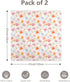 2-Pack 100% 47 47 Inches Cotton Muslin Swaddle Blankets, Large x Breathable Soft Receiving Blankets for Newborns