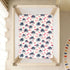 miaozhen 1 Pack 52x28 Cotton Baby Crib Sheets Soft Palm Tree Anime Valentines Toddler Bed Sheets for Nursery decoracion