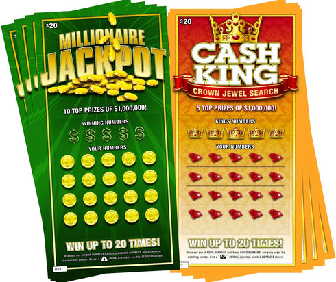 Prank Lottery Tickets and Scratch Cards, Look Real, $1 Million Winning Ticket Gag Set