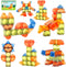 JINHUDIE Magnetic Building Blocks (1.38 inches) Magnetic Tiles - 3D Building Blocks for
