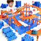 NIPLOOOW Puzzle Race Car Track Set for Kids 3-5, Floor Puzzle Track Car