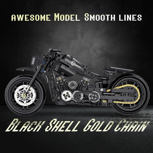 1:8 Set 14 15 16+ Birthday(579PCS) Motorcycle Building for Adults, Building Blocks for Adults, Collectible Toy