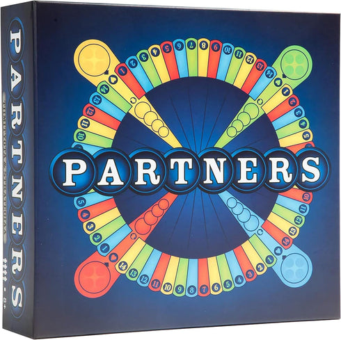 PARTNERS Board Game | 1st USA Edition | 4 Player Strategy Game in Teams of 2 for Family Game Night