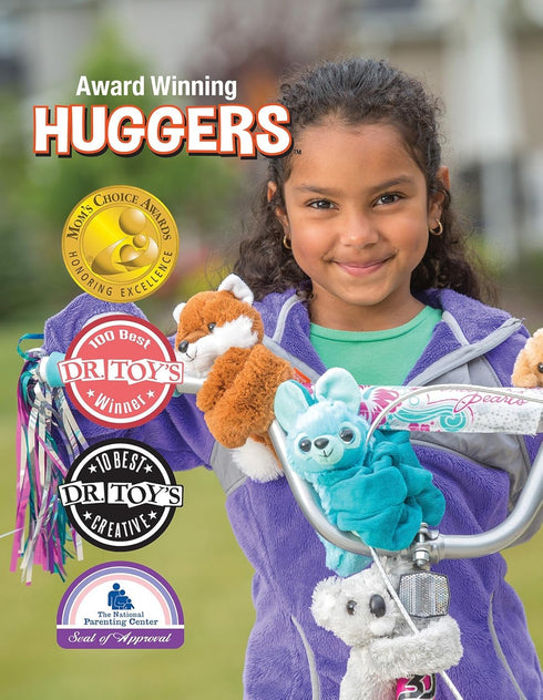 8" Wild Republic Huggers Butterfly Monarch Plush Toy, Slap Bracelet, Stuffed Animal, Kids Toys