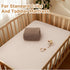 100% 2 Pack Set, 52"x28", Pro Goleem Muslin Crib Sheets, Cotton Crib Sheets for Boy Girl, Breathable Soft Neutral Baby