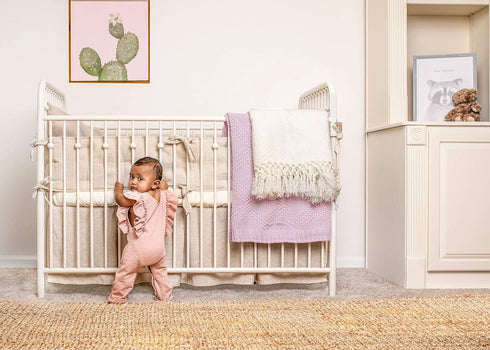 100% Crib Fitted Sheet by Pure Bamboo, Genuine Organic Viscose Derived from Bamboo, Luxuriously Soft, Ultimate Cooling