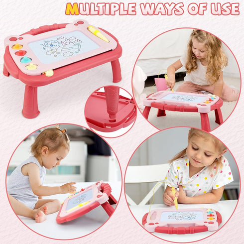 3, 3 HCFJEH Magnetic Drawing Board, Sketch Doodle Board Pad Toy, Educational Learning Toys for Toddlers Learning Toys