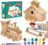 Kraftic Woodworking Building Kit | 2 Educational DIY Carpentry Projects for Kids and Adults | Build a Town Hall
