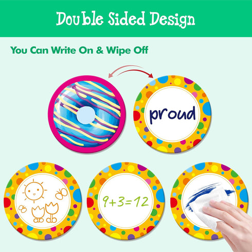 52 26 4 5 6 Hebayy PCS Donut Matching Game, Designs Dessert Cards Engaging Food Memory Game, Educational Learning Toys