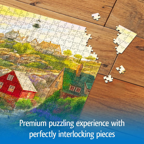 1000 Wonder Forge Goat Hill Lighthouse Piece Jigsaw Puzzle for Adults | Unique, Perfectly-Fitting Pieces | Fun, Vibrant