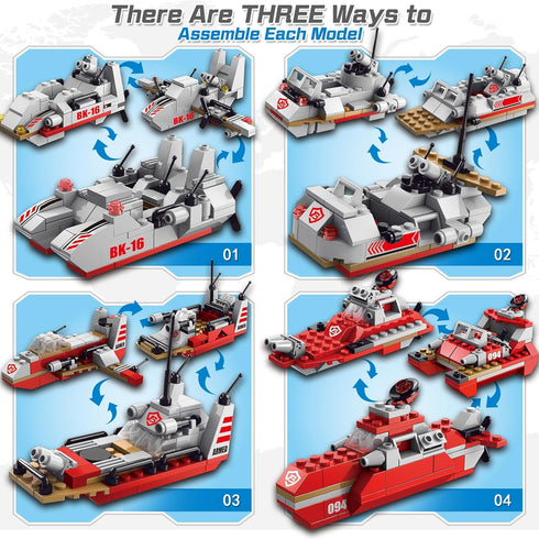 Sitodier Set Kids,811pcs 25 1 6-12 8-14, Military Battleship Building Block for in Cruiser Battle Ship Building Kit Toy
