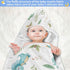 Burbuja 30x30 Cute Dragon Baby Bath Towel - Soft Absorbent Muslin Cotton Hooded Towel for Newborn Infant Toddler