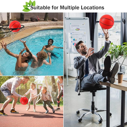 TNELTUEB Mini Basketball Replacement 8.5 Inch for Indoor Outdoor Pool Game Toy