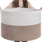 INDRESSME XXXLarge Blanket Basket for Living Room 21.7" x 21.7" x 13.8"-Storage