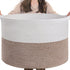 INDRESSME XXXLarge Blanket Basket for Living Room 21.7" x 21.7" x 13.8"-Storage