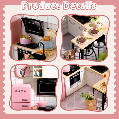 Flever Dollhouse Miniature DIY House Kit - Creative Room with Furniture for Romantic Artwork Gift (Taste of Life)