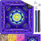 EVERSHOW Neoprene Mahjong Mat for Table, 33x33 Inch Mahjong Mat with Rules, Non-Slip