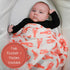 100% 47 47 Inches LollyBanks Muslin Swaddle Blankets for Boys and Girls, Cotton Baby Blanket, Large x Breathable