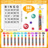 228 Pack Set 180 48 Set Crtiin Bingo Game Cards and Dot Daubers Includes Bingo Cards and Dot Markers Supplies Calling