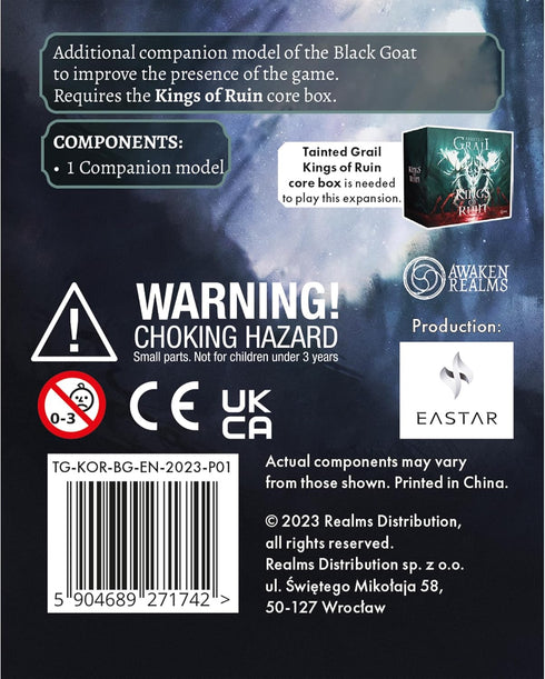 Tainted Grail: Kings of Ruin Black Goat Miniature Upgrade - Enhance Your Game Experience for Ages 14+