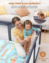 47"x47" 6-12 Dripex Baby Playpen with Mat Small Play Yard for Babies Months, Breathable Mesh & Waterproof Non-Slip Pad
