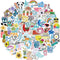 Bekayshad Stickers for Water Bottles, 100 Pack Cute Vsco Vinyl Aesthetic Waterproof Stickers for Teens