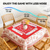 31.5" 31.5", Red Mahjong Mat x NonSlip NoiseReduction Table Cover for Mahjong, Poker, Cards, Dominoes & Board Games