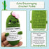 SIMXEHAY Emotional Encouraging Pickle,Funny Pickle with Support Card,Cute Knitted Crochet Dolls Soft Plush for Friend