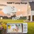 NEWQ 1080P 2 HD Baby Monitor: No WiFi Display Clear Night Vision with Video Recording Feature, Temperature Sensor