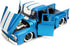 1:24 1956 F-100 Jada Just Trucks Ford Die-cast Car Blue/White Stripes with Tire Rack, Toys for Kids and Adults