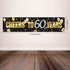 Boao 60th Birthday Decorations for Men Women, Happy Cheers to 60 Years Party Supplies, Black Gold Backdrop
