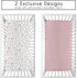 2-Piece Set Sweet Jojo Designs Baby Crib Sheets (Boho Garden Pink Floral) for Girls, Infant Nursery, Toddler Room