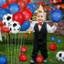 60 Pieces Blue Red Western Cowboy Bandana Balloons 12 Inch Latex Balloons Arch Garland for Baby Shower Birthday Party