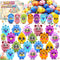 24 Pack Prefilled Easter Eggs with 3D Animal Pop Fidget Toys, Plastic