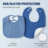 Muslin Baby Bibs for Unisex Boys Girls - Soft Cotton Drooling and Teething Bibs for Infant Newborn
