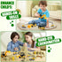 2.2lbs 36Psc Set 3+ Billeeit Sand Construction Kit with Big Foldable Sandbox and Moldable Sensory Play Sand, Truck Toys
