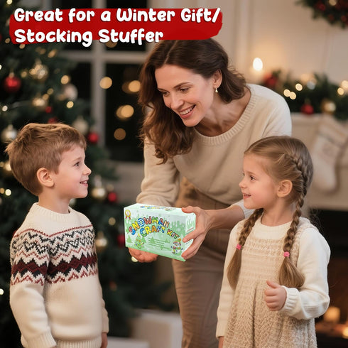 9 Pack 9 9 LanMa Snowman Kits,Fun Build a Snowman Craft for Kids Gifts Winter Family Activity, Christmas Making Snowmen