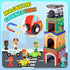 Community Baby Stacking Toys for Toddlers, Magnetic Wooden Cars & Garage Sorting Helpers Preschool Educational Learning