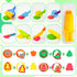 Set 59 iShyan Dough Tools PCS Dough Play Tools for Kids with Cutters,Roller,Rolling Pins,Safety Scissors,Plastic
