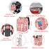 Backpack, Backpack Jiefeike Diaper Bag Pink Baby Girls Diaper Bag for Mom, Travel Baby Bags for Women, Insulated