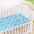miaozhen 28" 52" Cooling Baby Crib Mattress x Washable Snowflake Pattern Blue Bed Pads for Baby&Toddler