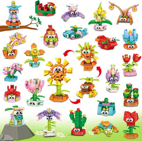 IMCUAMK 36 Packs Valentines Party Favors Building Blocks, Ideal for Kids Classroom