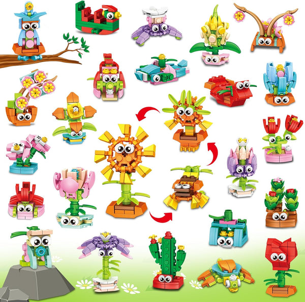 IMCUAMK 36 Packs Valentines Party Favors Building Blocks, Ideal for Kids Classroom