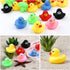 GADIEDIE 50 Pack Gift(1.6"x 1.5" 1.2". 6 Multicolor Mini Rubber Ducky Float Ducks Baby Bath Toy, Great for Jeep