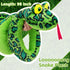 98 Inch MaoGoLan Giant Snake Stuffed Animal Long Snake Plush, Green Boa Constrictor Plush Toy for Kids, Teens, Cuddly